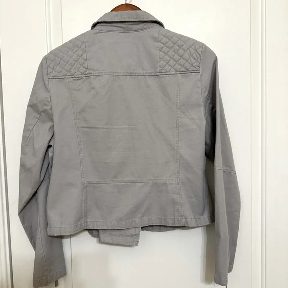 7 for all mankind 100% cotton moto jacket L - Picture 5 of 7